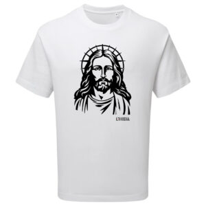 T-shirt Jesus blanc