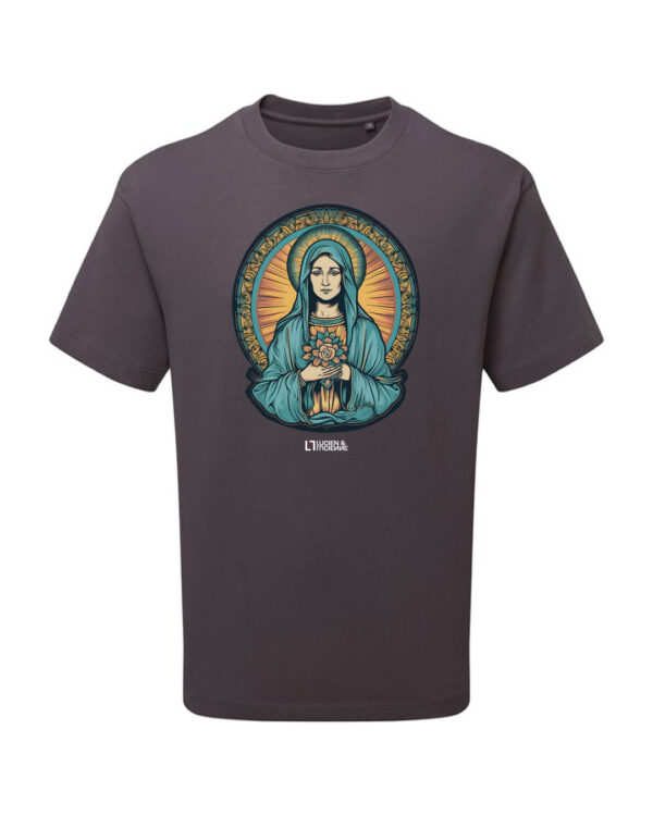 Tshirt Vierge Marie charcoal